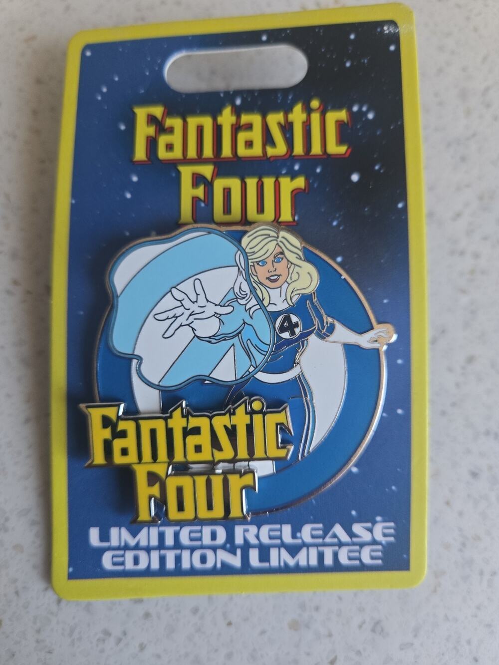 Disney Pins Fantastic Four Invisible Woman Susan Storm Classic Comic LR Pin